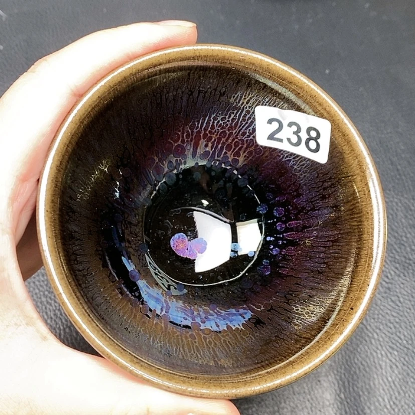 【闪购商品】茶盏全手工原矿釉放漏