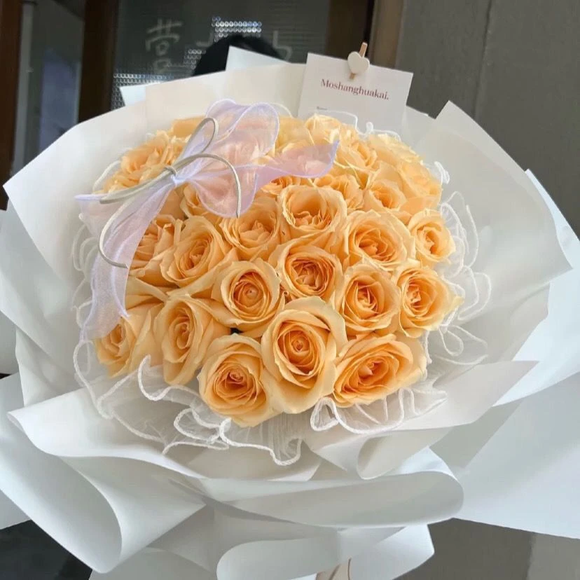 【52朵香槟玫瑰】优雅大气 送女友送闺蜜送长辈