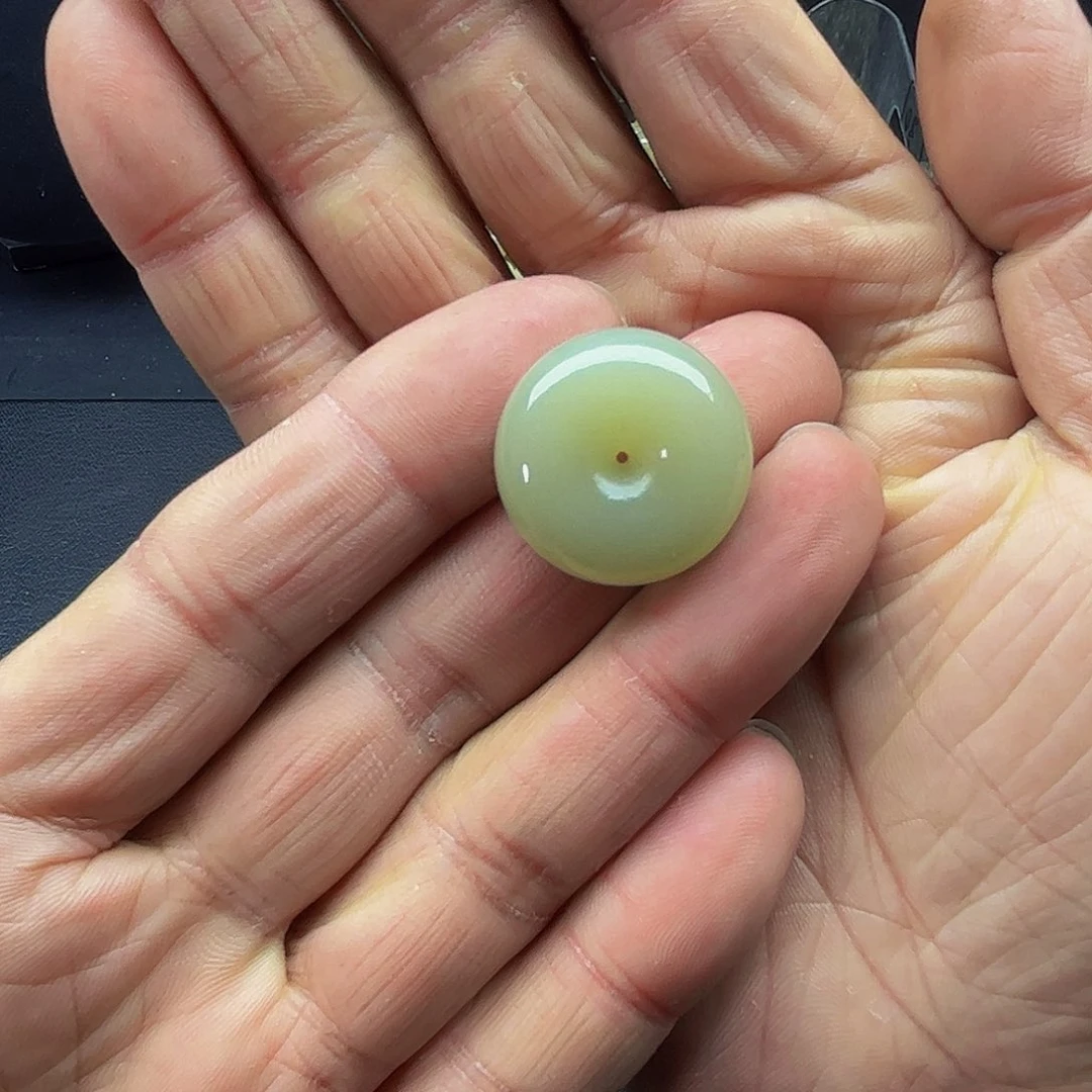 和田玉且末料平安扣吊坠未镶嵌