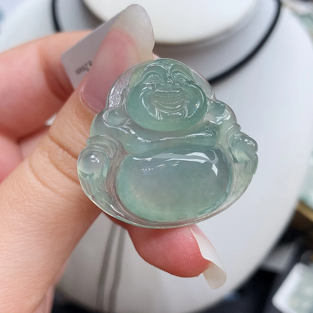 翡翠未镶嵌胸饰翡翠34，29.5/32.1/6.2