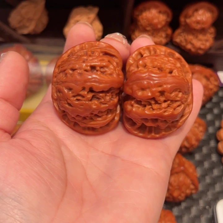 文玩核桃把件分*闷白