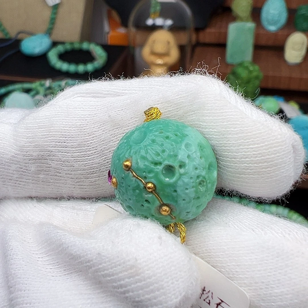 绿松石未镶嵌绿松石主播璐璐