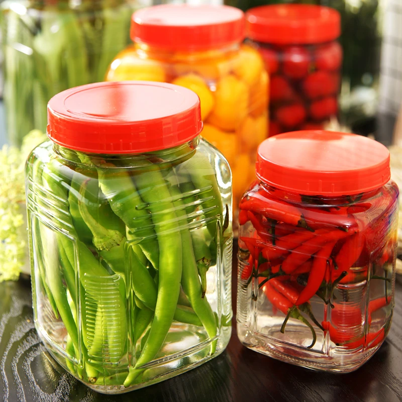 透明储物菜坛子腌制泡酒食品罐加厚厨房好物大容量玻璃密封罐厨房