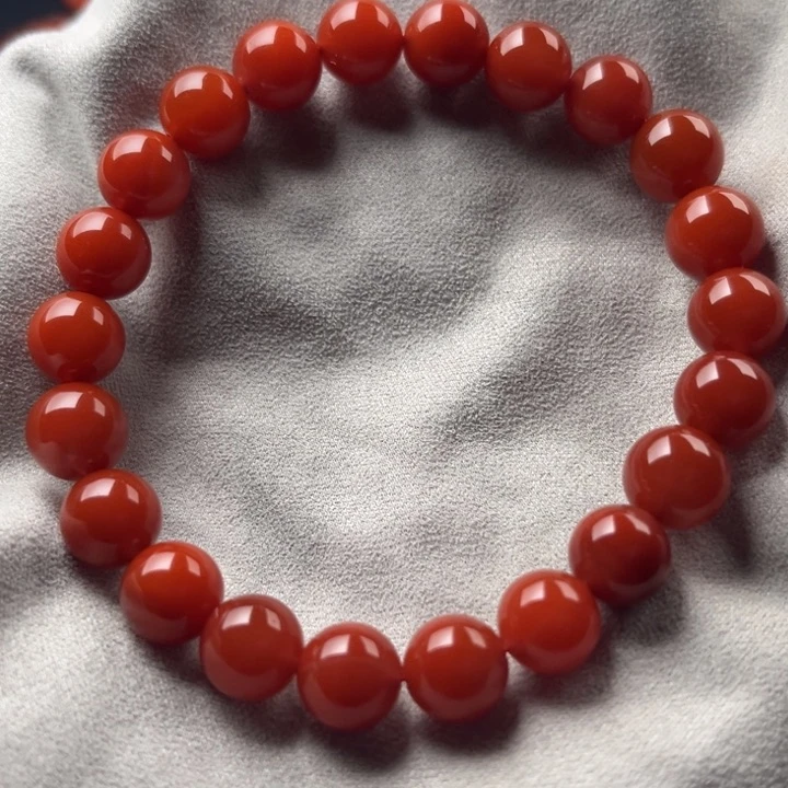 南红玛瑙手串未镶嵌一***瓜