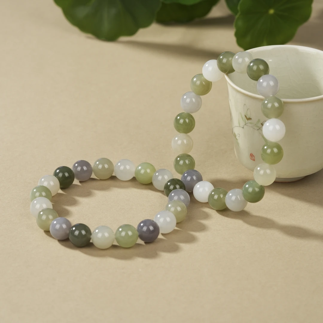 【云上】和田玉单圈手串-多样性发其一-约10mm-DS93773（甄选）