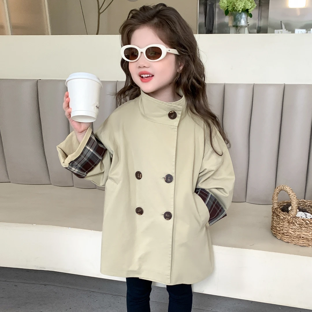 女童外套春秋季新款洋气宝宝上衣秋装时髦儿童库洛米风衣潮款