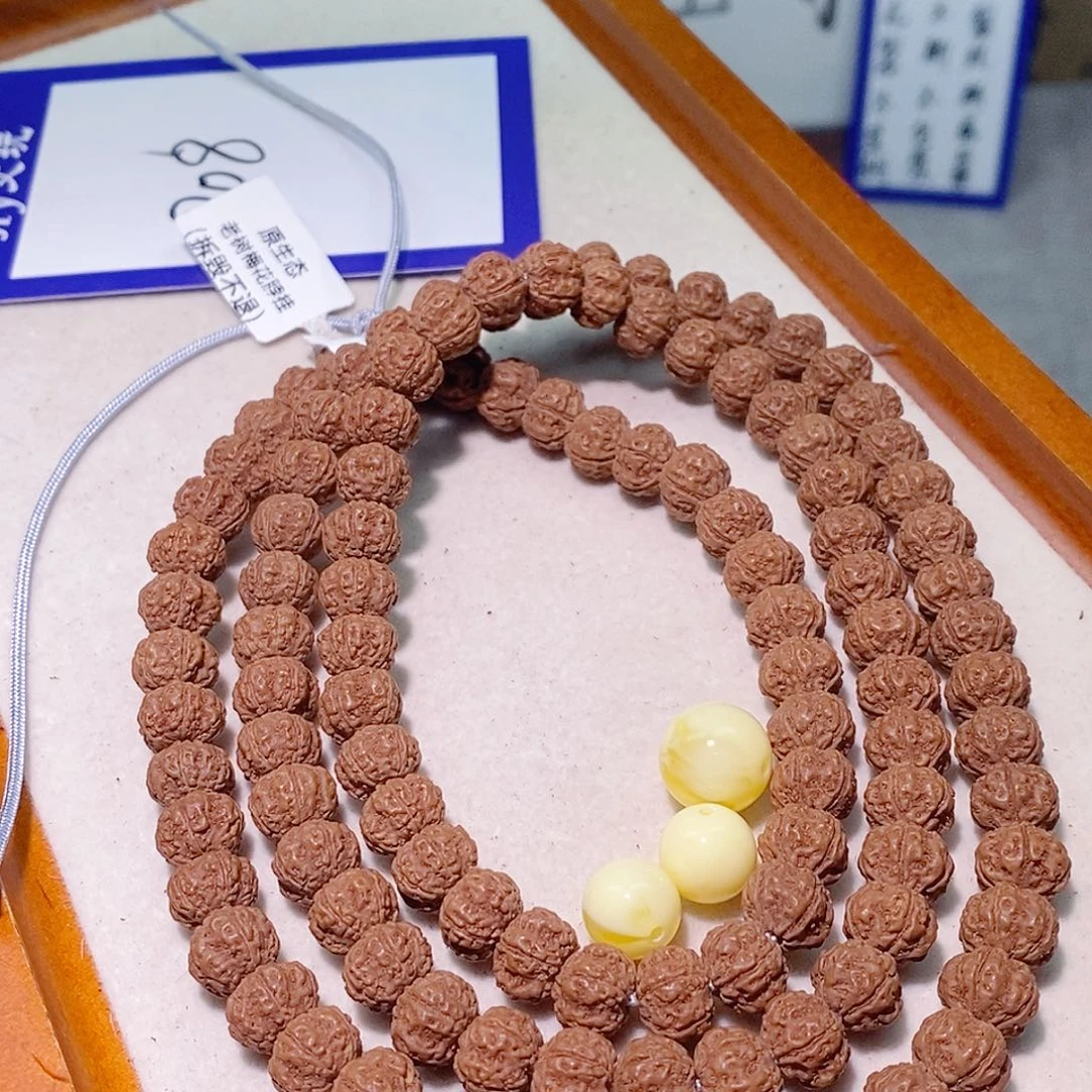 网***哥手串金刚菩提208老树梅花9