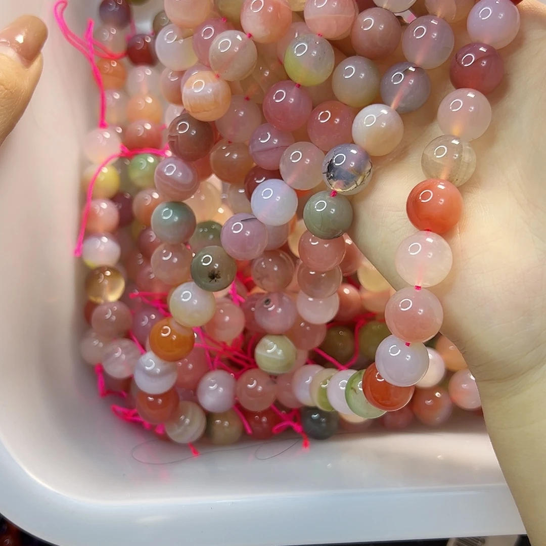 玛瑙/玉髓合金珠宝半成品蓝源玛瑙卡12一条