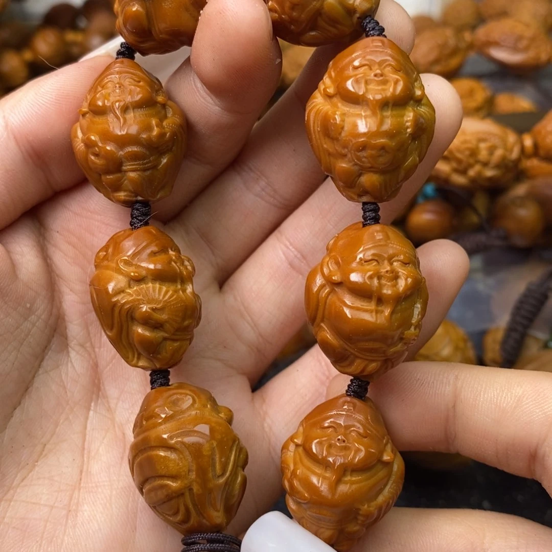 橄榄核吊坠橄榄核八方来财1.8