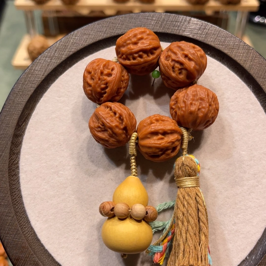 忙***果把件文玩核桃树王葫芦设计款