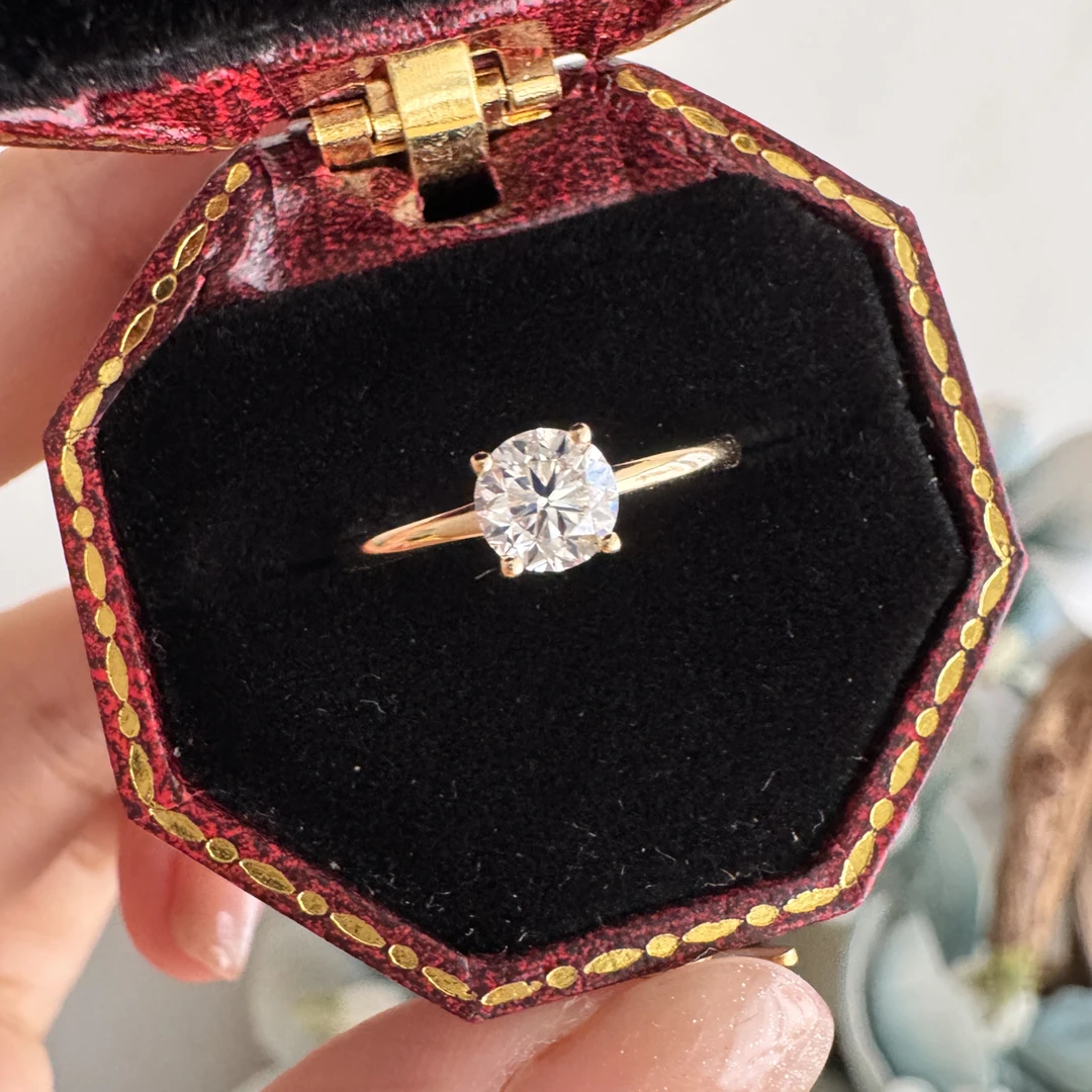 JLH推荐（宠粉款）18K金50分钻石戒指（超级显手细）轻奢时尚气质经典