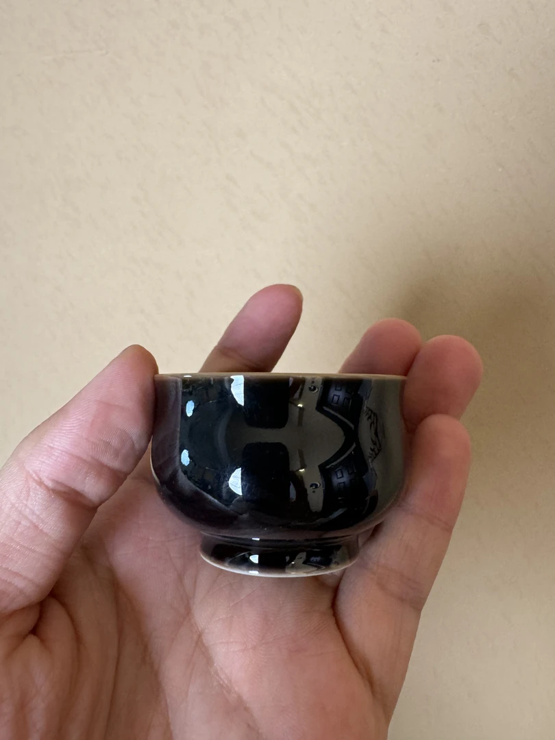 乌金釉主人杯60cc单色釉