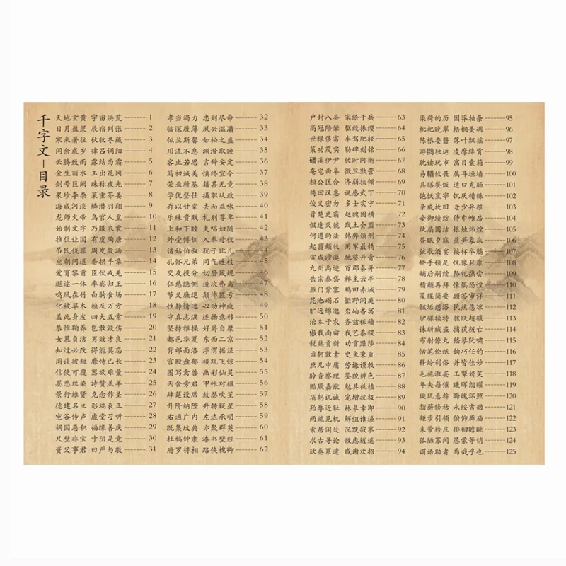 楷書一千字  欧体自学书法临摹初学者毛笔练字册