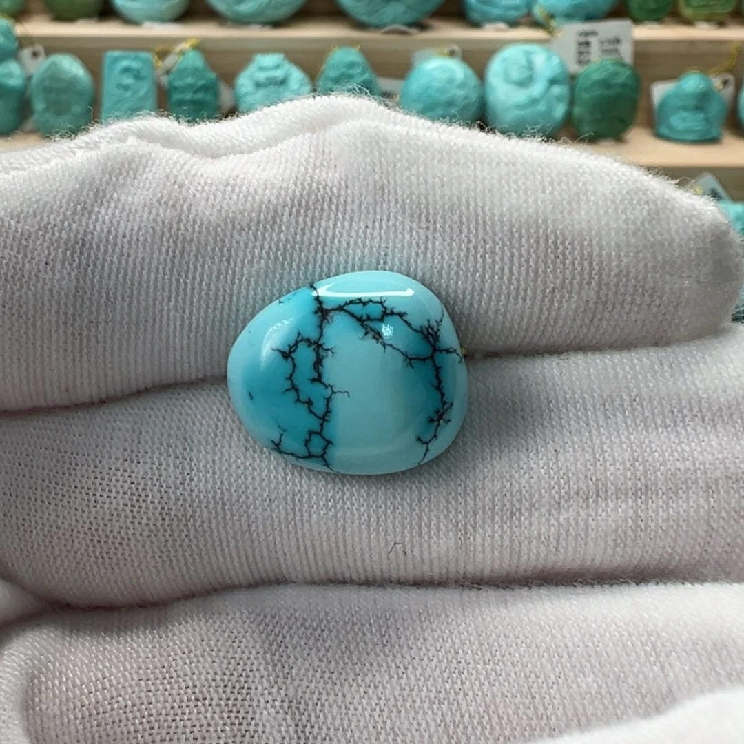 未镶嵌绿松石随形13.2mm