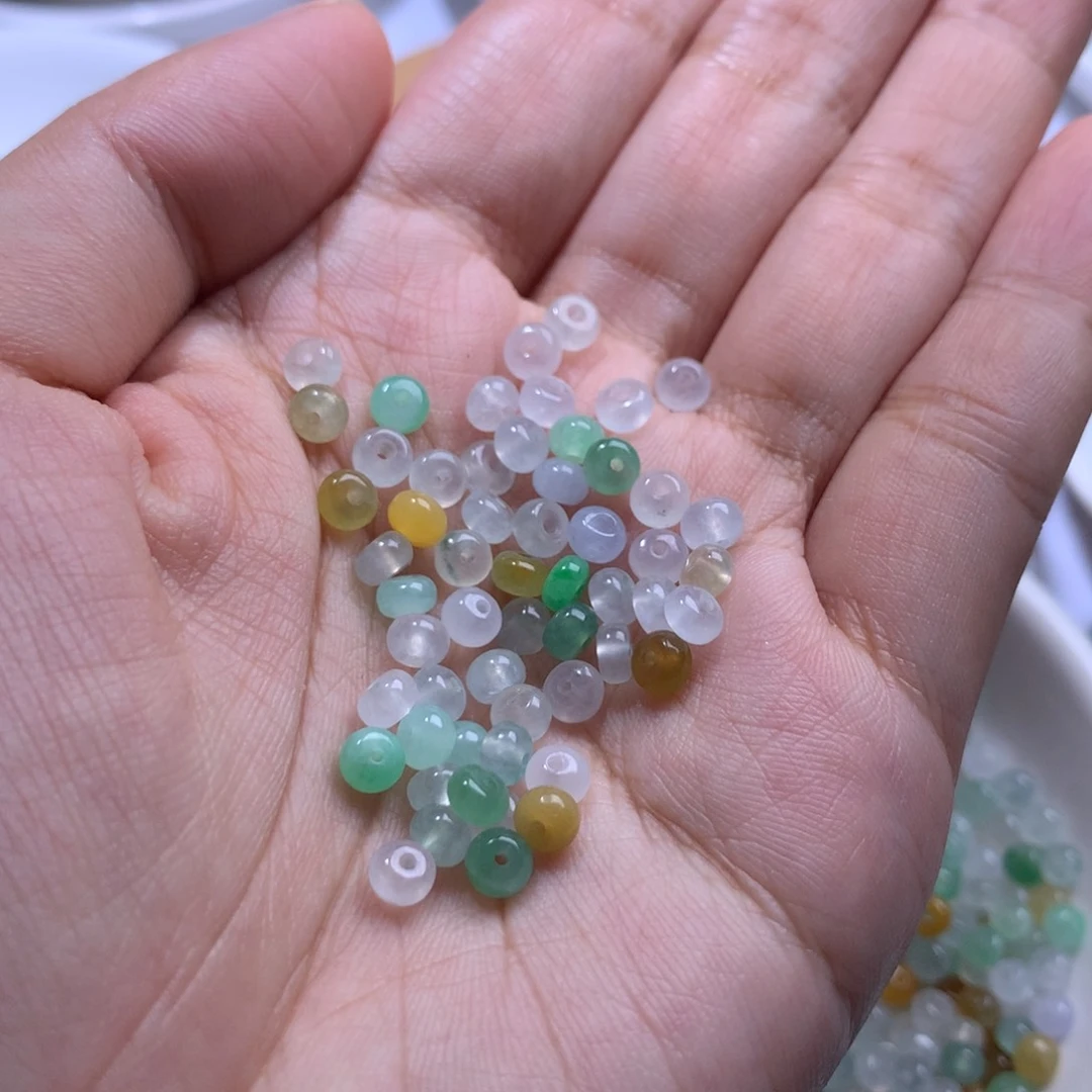 散珠翡翠我**面多样性发货55颗
