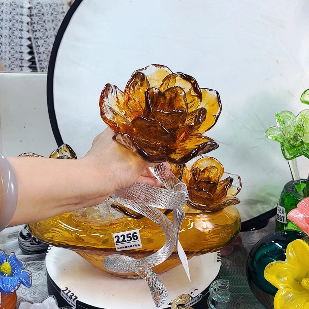 霸王莲1朵 家悦琉璃工艺品
