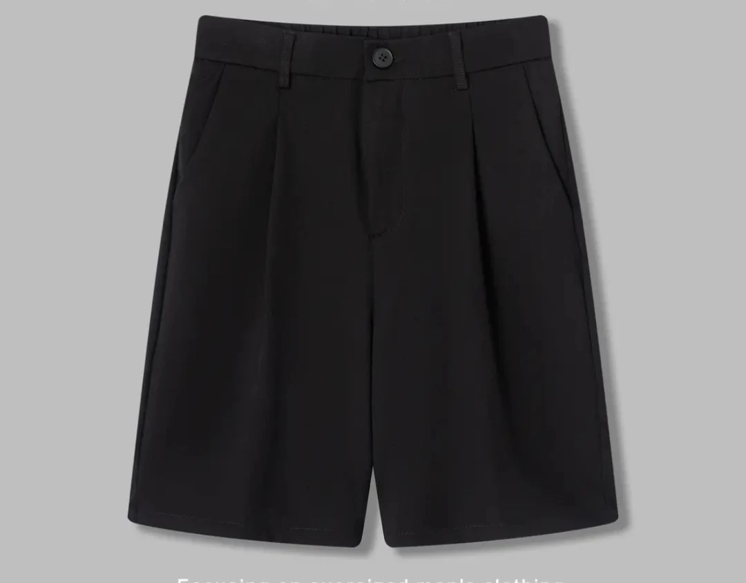 夏季男士大码休闲百搭西装短裤男款时尚高档五分裤韩版西裤（084）