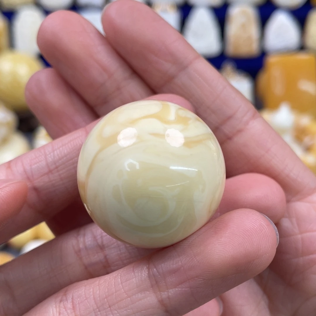 蜜蜡裸石未镶嵌琥珀蜜蜡珠子卡30.2mm