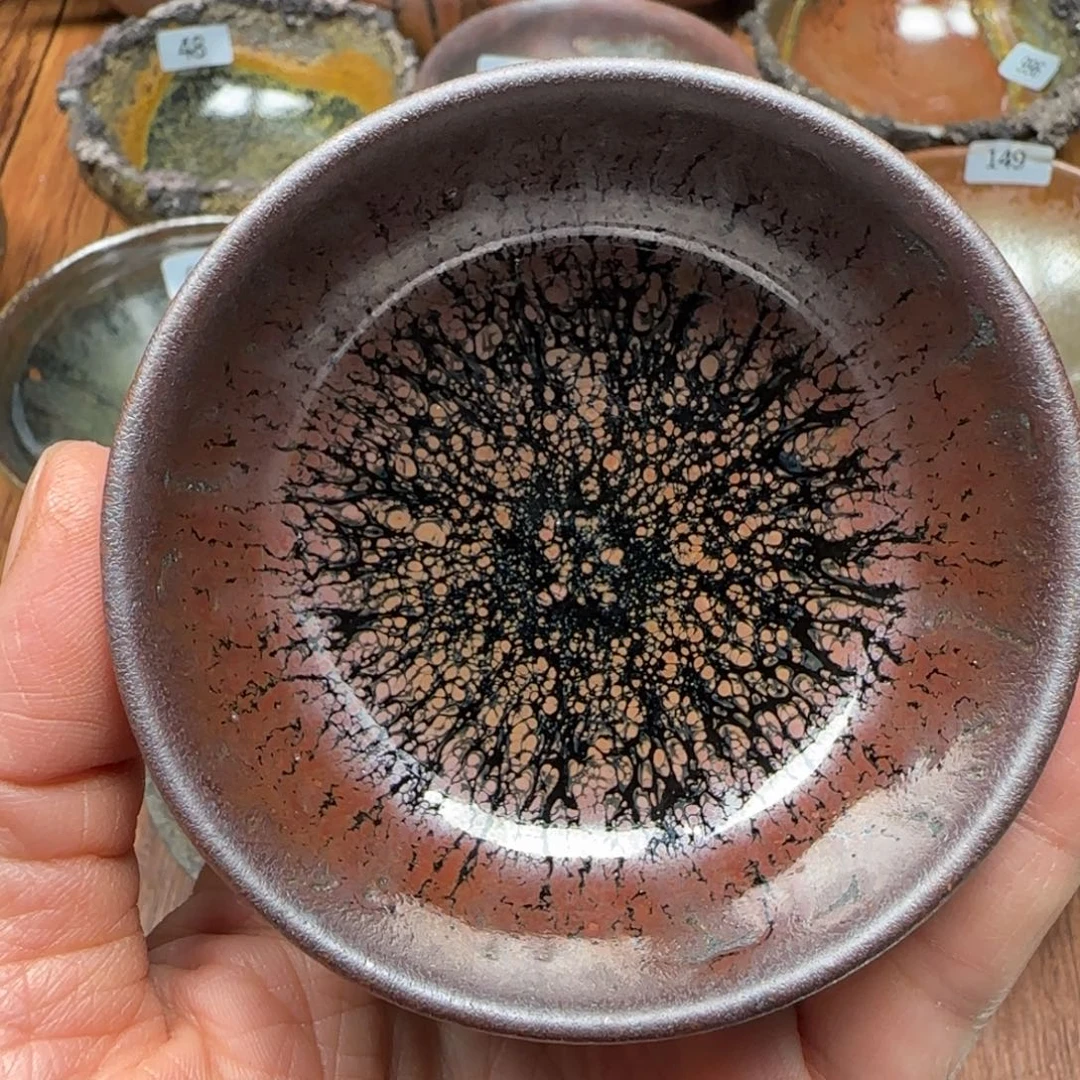 柴烧建盏茶盏茶杯113