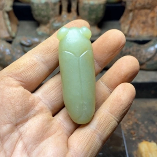 未镶嵌和田玉挂件图*