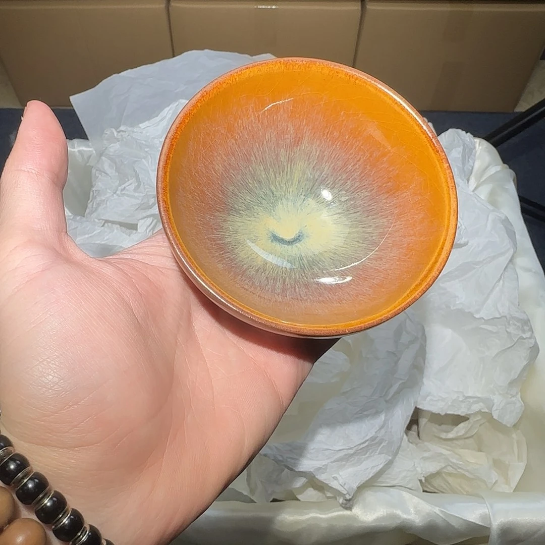 茶盏微瑕建盏，介意勿拍