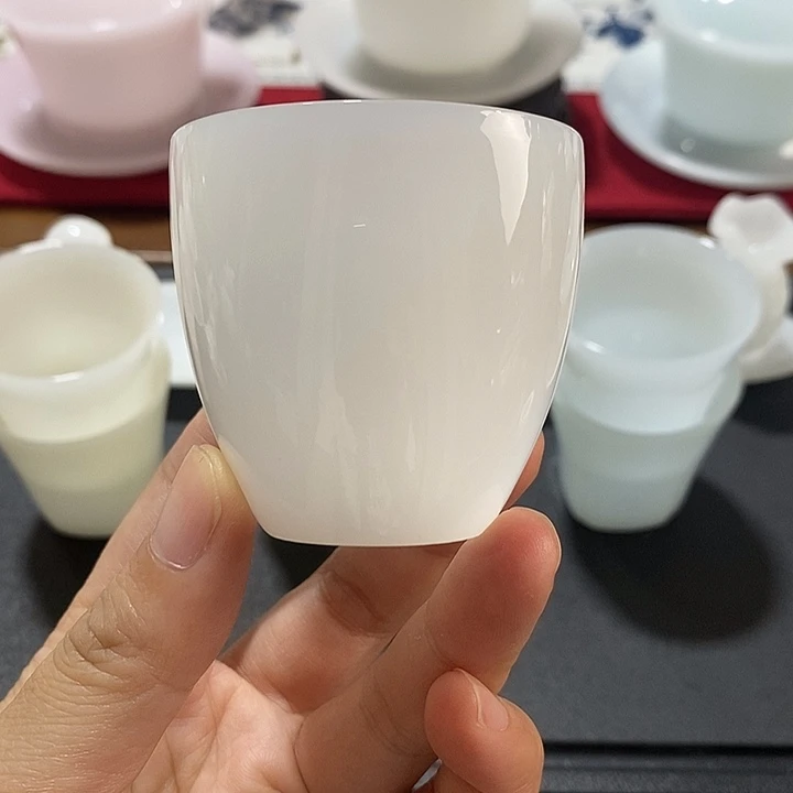 熊***茶德化陶瓷德化白瓷客杯10个