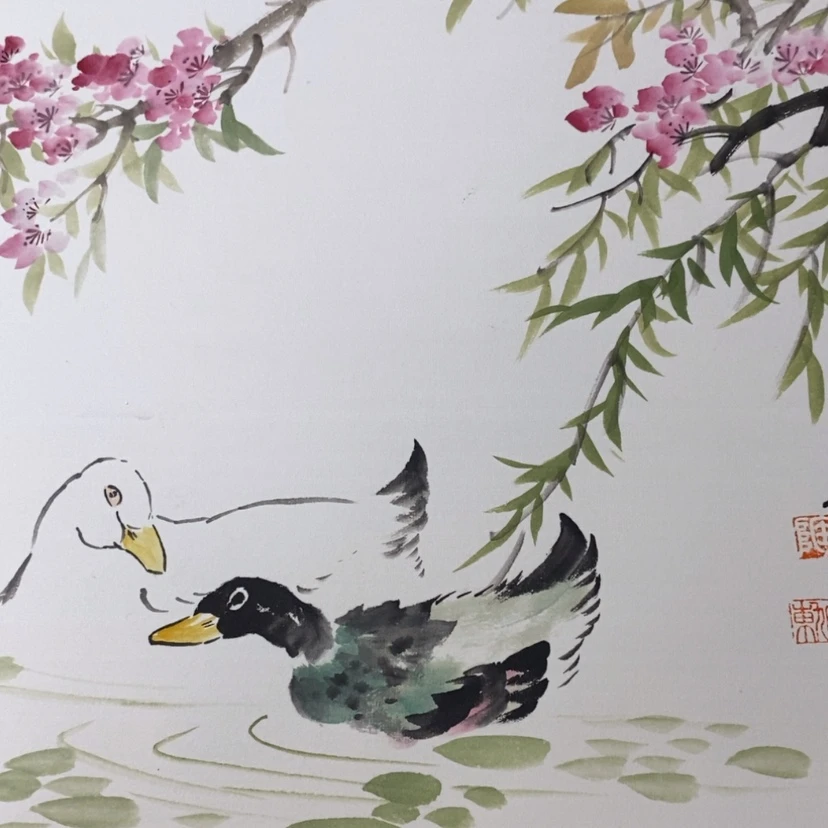 【闪购商品】国画手绘国画卡宣画心