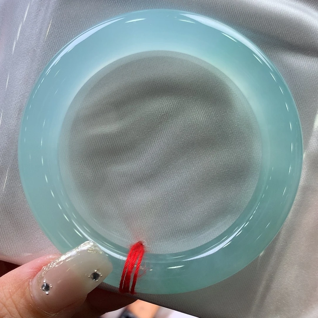 翡翠未镶嵌手镯52圆条