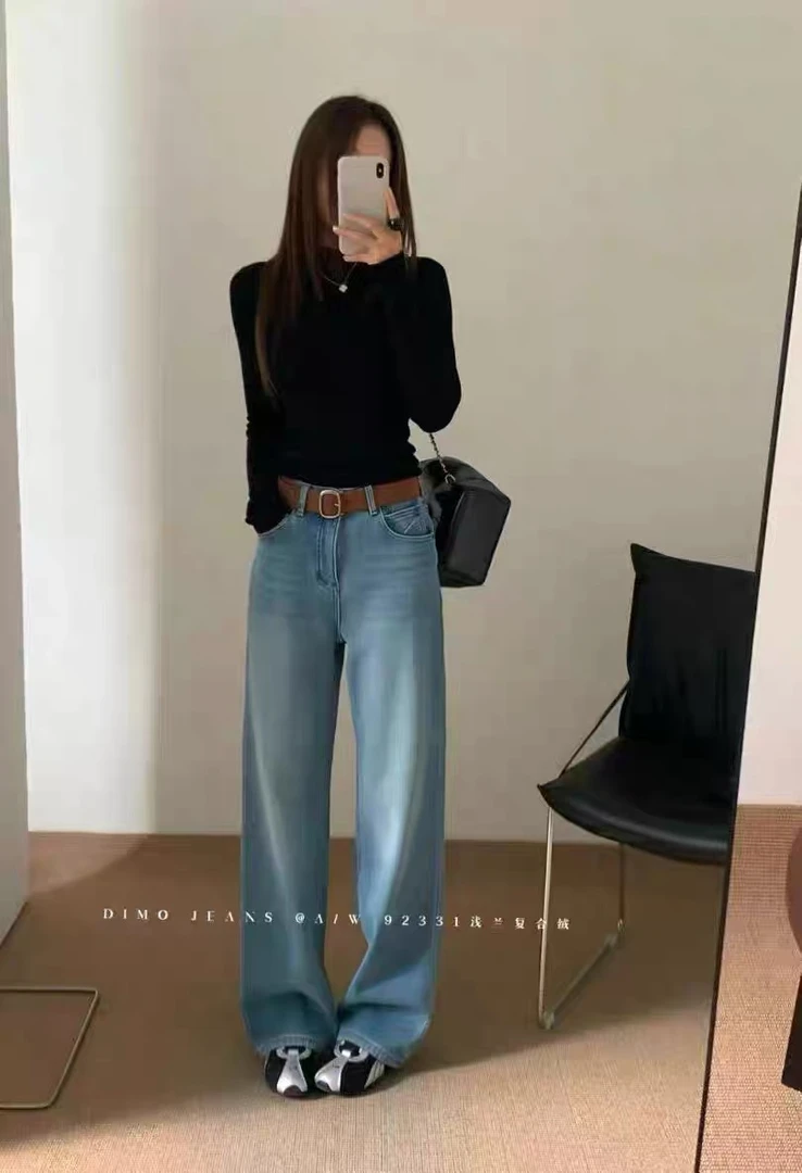 十三行牛仔裤DIMO常规款加绒加厚8519