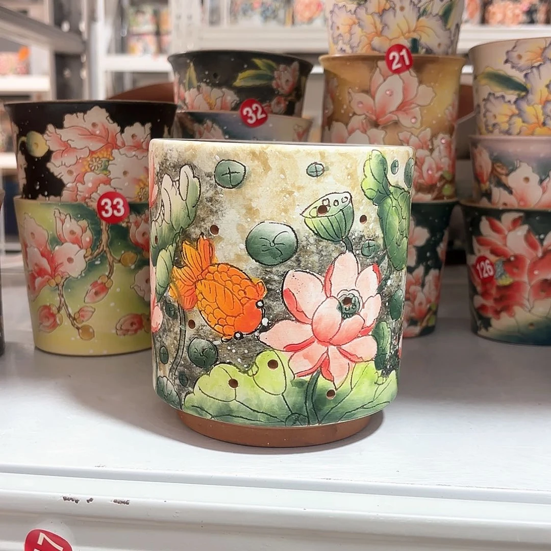 紫砂花盆手工花盆默认微瑕11-13