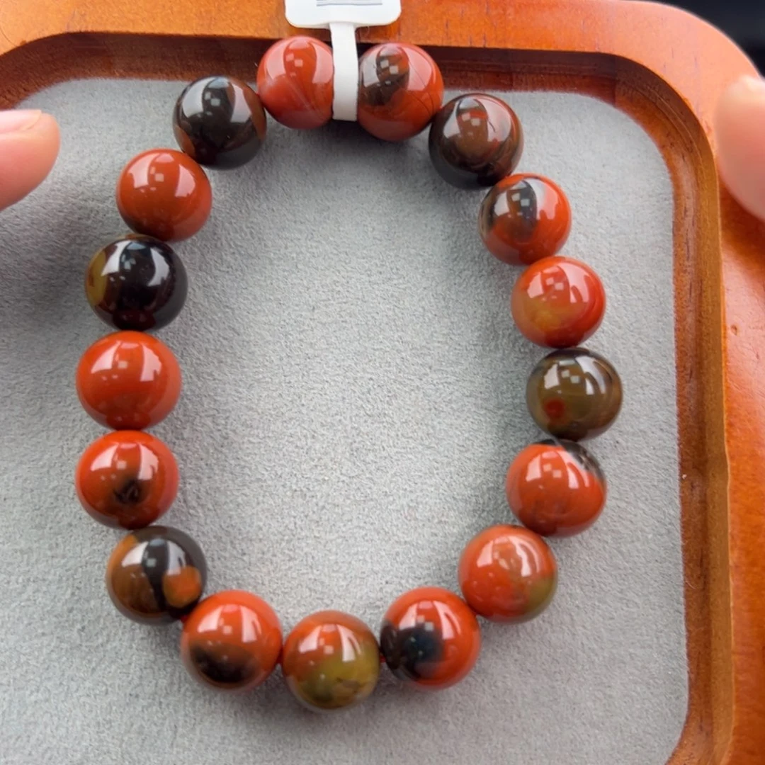 南红玛瑙（大山包手串12+）未镶嵌