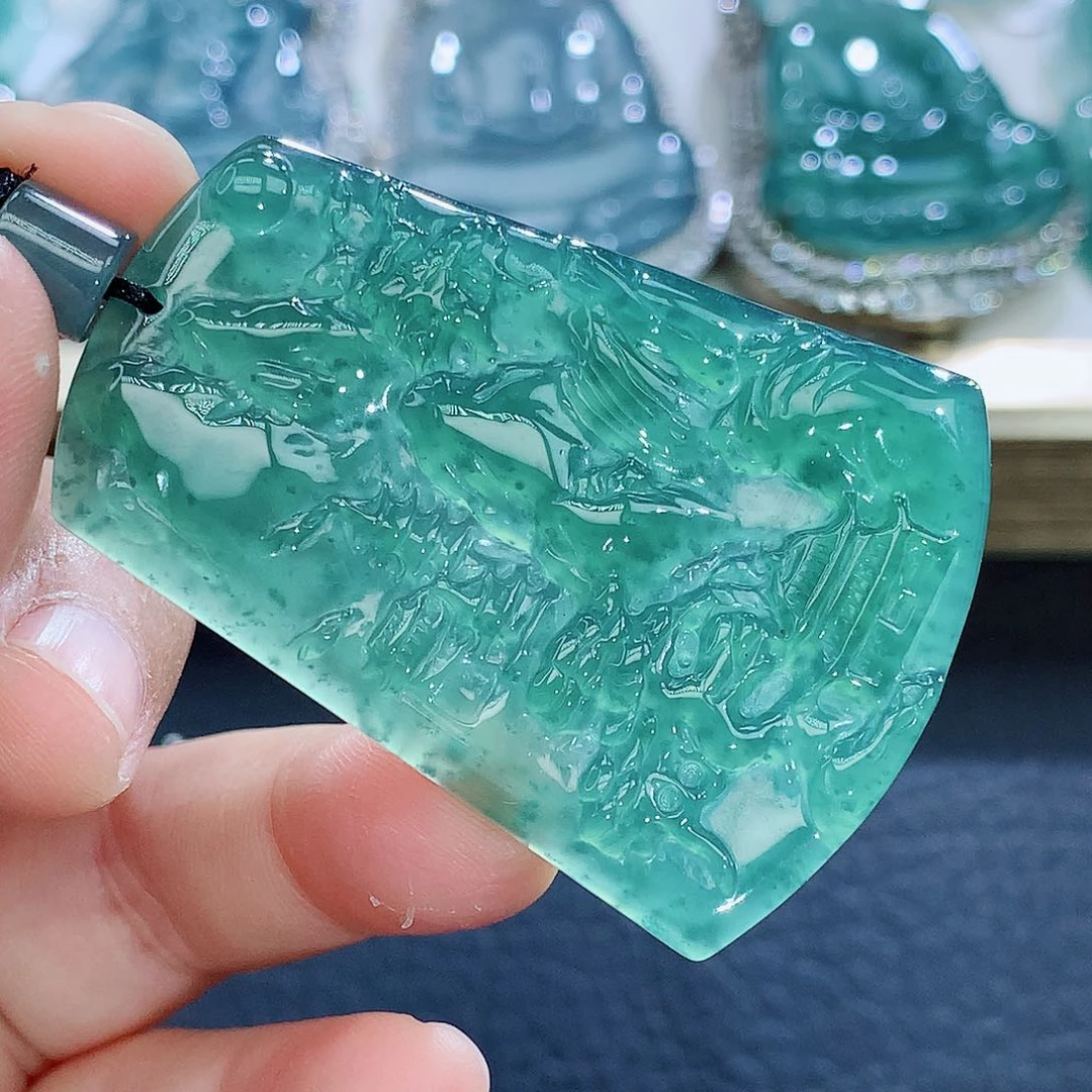 未镶嵌挂件翡翠翡翠