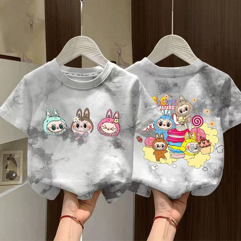 夏季新款T恤儿童宝宝纯棉爆款潮流无袖背心扎染宽松男童百搭上衣t