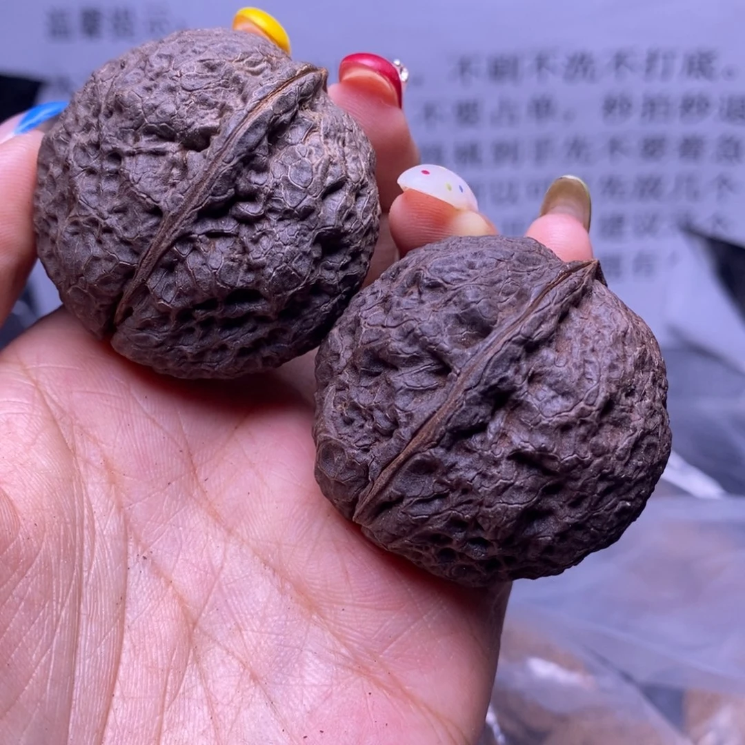 文玩核桃把件云南野生铁核桃78号42mm