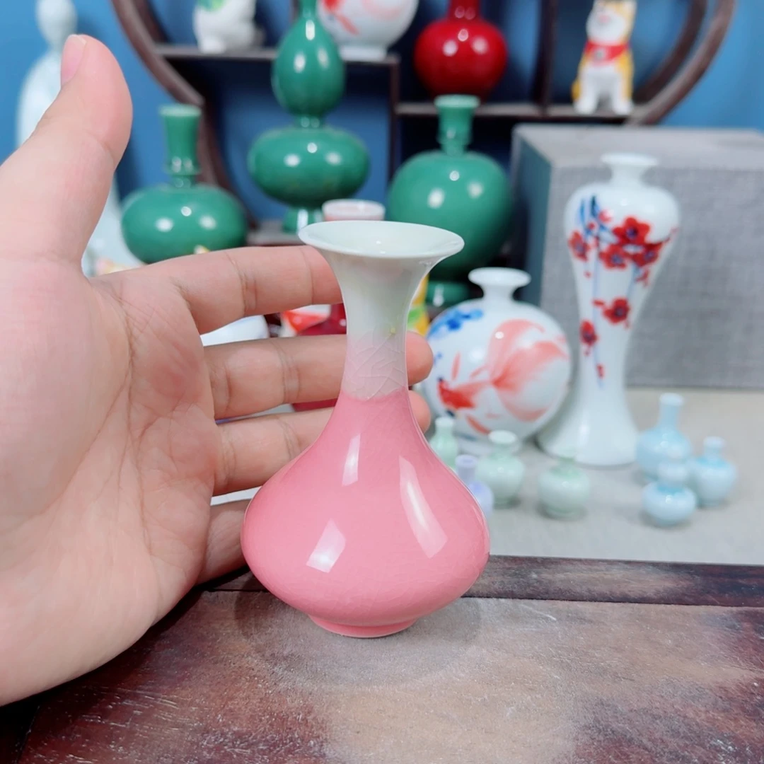 陶瓷手工小花器摆件