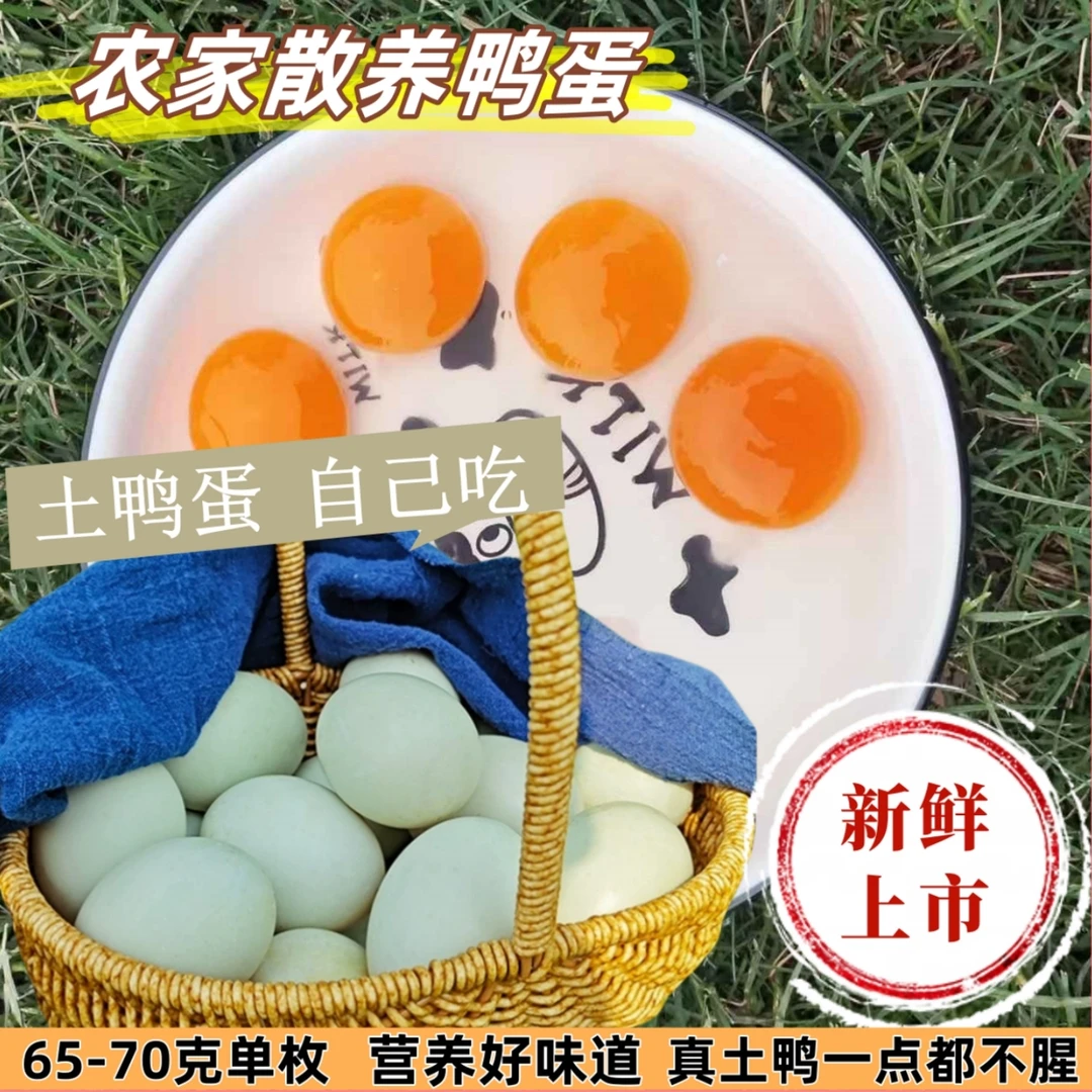 一箱老人小孩早餐营养丰富新鲜鸭蛋农家散养生鲜麻鸭蛋薄壳土鸭蛋