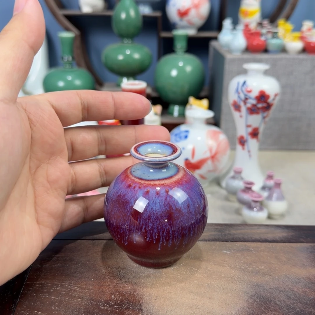 陶瓷手工小花器摆件