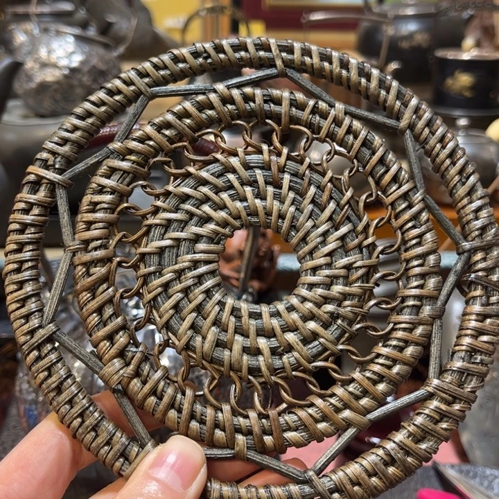 藤中古工艺品摆件