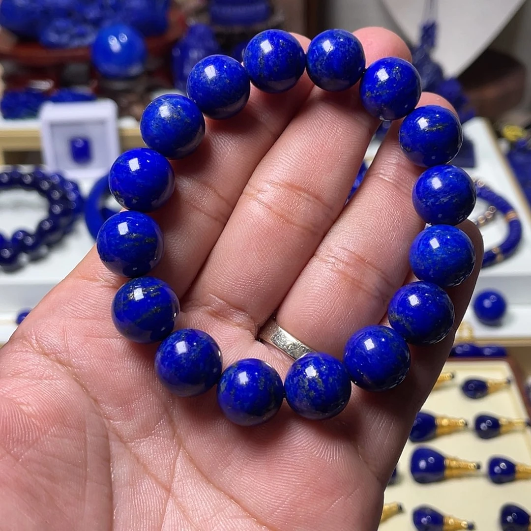 青金石未镶嵌13mm手串