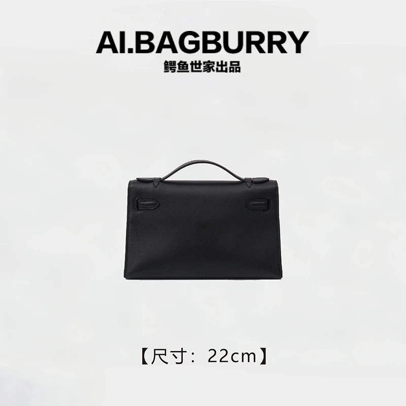 AI.BAGBURRY蜡线全手工 swift皮 时尚百搭名媛 女士手拎包 22CM..