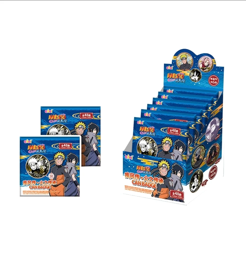 EAKI火影忍者疾风传·火之传承隐藏徽章盲盒鸣人佐助动漫正版官谷