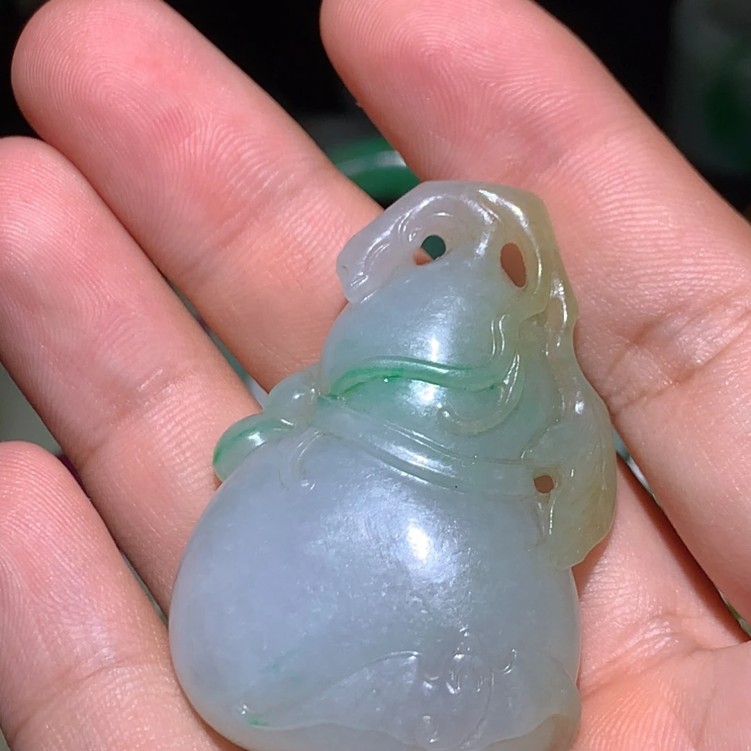 含***你翡翠未镶嵌挂件翡翠