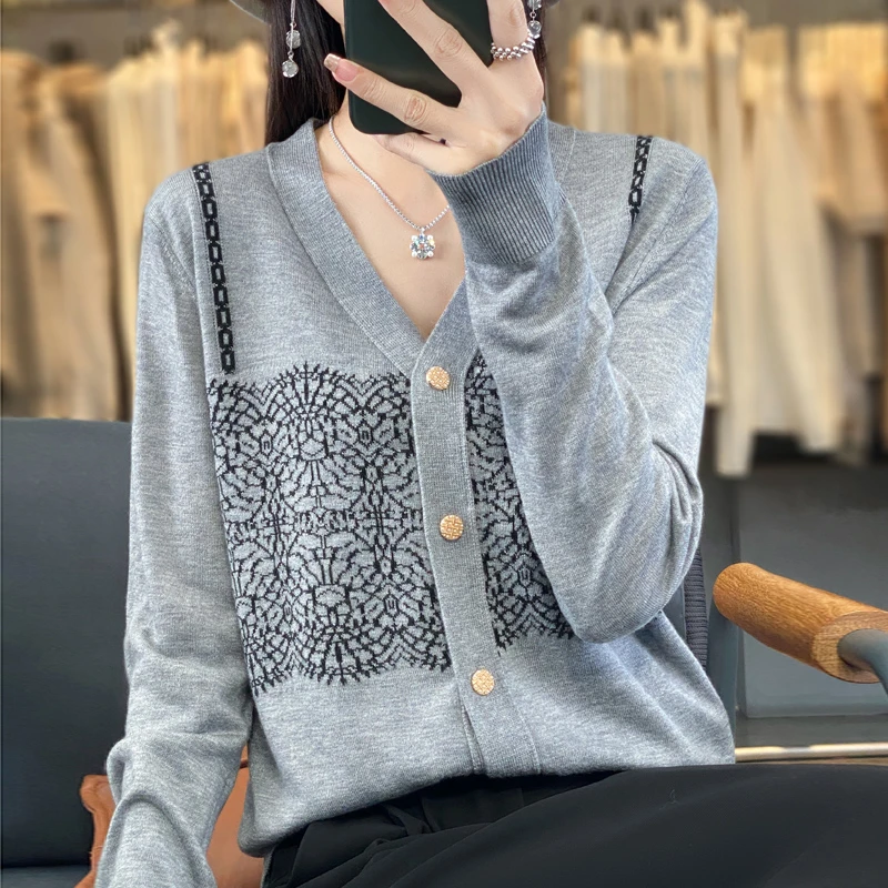 外搭开衫针织衫毛衣外套薄款女早秋初秋季穿搭高级感 新款上衣