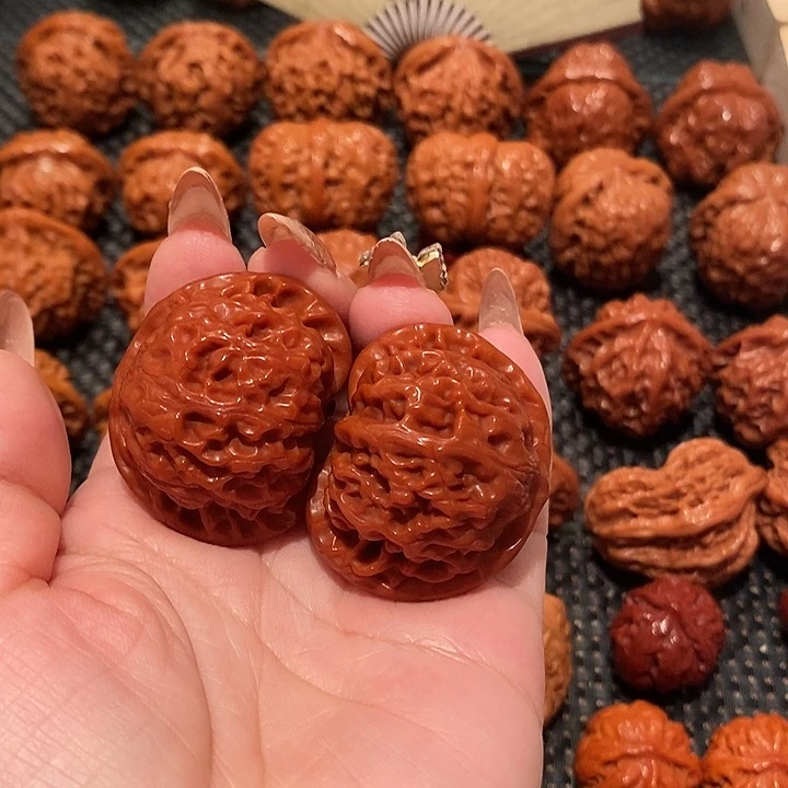 文玩核桃吊坠41超玉化宫灯0630