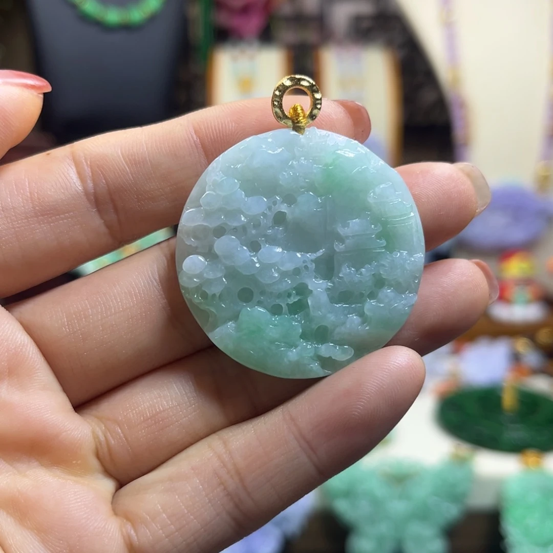 翡翠未镶嵌颈饰天然翡翠