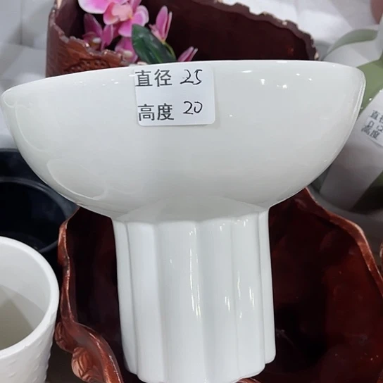 多肉绿植陶瓷花盆9.9包邮，有孔