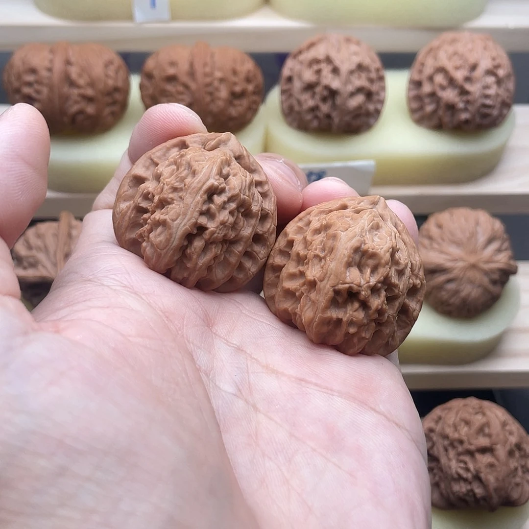 吊坠文玩核桃35全品三角白