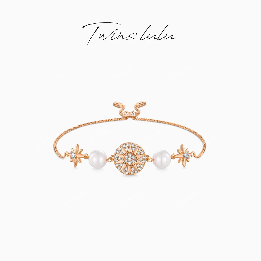 TWINS LULU 镀K金【夏上新】百搭多芒星珠珠手链TSS7776