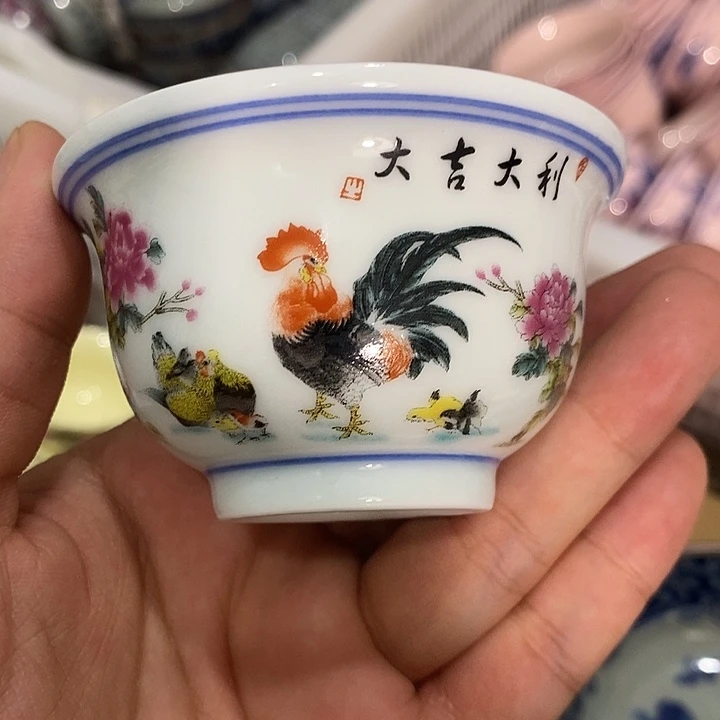 摆件景德镇陶瓷主人杯13556