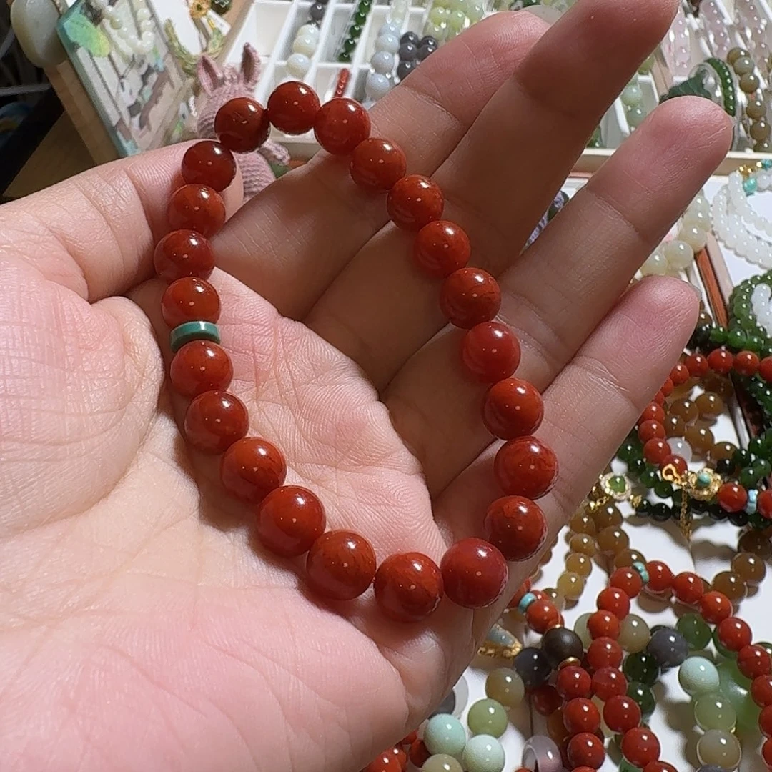 南红玛瑙未镶嵌手链